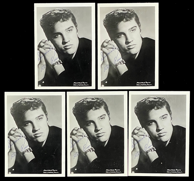 Elvis Presley 1956 5x7 MINT Promo Photos (5) File Copies From Trude Forsher Archive