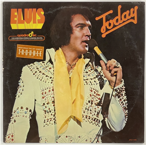 1975 Rare Sealed Elvis Presley LP <em>Today</em> QUADRA DISC LP (APD1-1039)