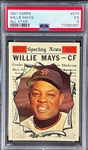 1961 Topps #579 Willie Mays All Star - PSA EX 5