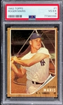 1962 Topps #1 Roger Maris - PSA VG-EX 4