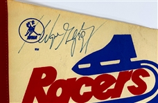 1978 Wayne Gretzky Signed Indianapolis Racers Pennant - HIS FIRST PRO TEAM! (BAS)