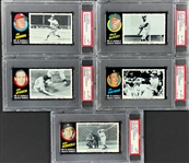1971 Topps Greatest Moments Collection (19) Including Five PSA-Graded Examples