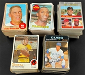 1969 -1973 Topps LARGE Shoebox Collection of 1,839 Incl. Many Hall of Famers