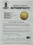 1957 Brooklyn Dodgers Team Signed Baseball with Roy Campanella, Sandy Koufax, Duke Snider - FINAL YEAR IN BROOKLYN! (BAS)