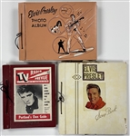 Elvis Presley Scrapbooks (3) Incl. Elvis Fan Club Letter, Newspaper Clippings and Other Ephemera
