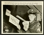 1960 Elvis Presley UPI News Service Wire Photo of His Release from the U.S. Army