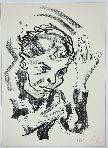 1978 David Bowie "Heroes" Signed RCA Promotional Limited Edition LIthograph (23/120) (BAS)
