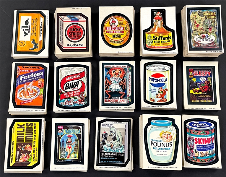 1973-75 Wacky Packages Series 2-15 Collection of 828 