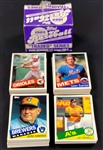 1985 Topps Traded Production Error Blank Back Complete Set (132)
