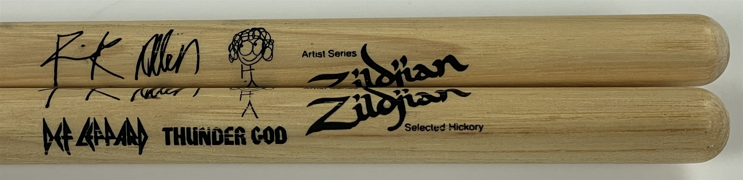Rick Allen (Def Leppard) Stage Acquired Drumsticks - Zildjian "Thunder God" Model