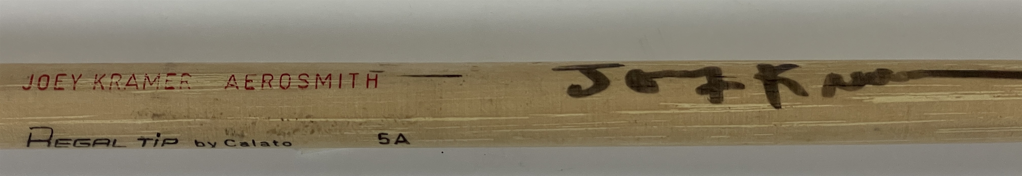 Joey Kramer (Aerosmith) Stage-Acquired Signed Drumstick (BAS)