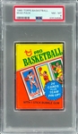 1980 Topps Basketball Unopened Wax Pack – PSA NM-MT 8 – Possible Bird/Magic Rookie Card!