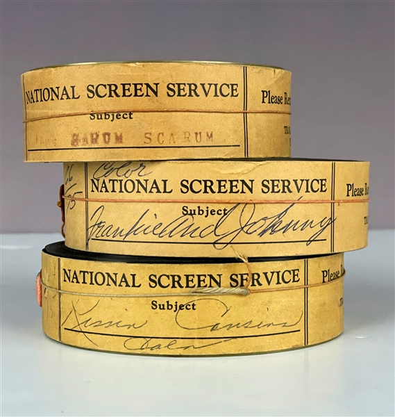 1960s Elvis Presley 35mm Theatrical Film Trailer Collection of Three - <em>Kissin Cousins</em>, <em>Harum Scarum</em> and <em>Frankie and Johnny</em>