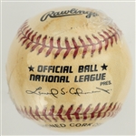 Sandy Koufax Single Signed Baseball - “Shop at Home” Contract Ball (ONL Leonard Coleman) (BAS)