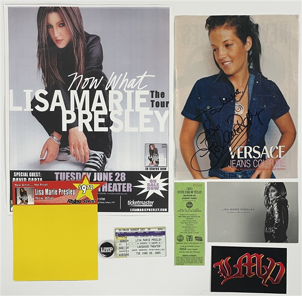 Lisa Marie Presley Signed Photo and Concert Ephemera and Photos