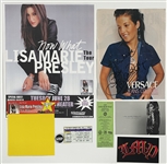 Lisa Marie Presley Signed Photo and Concert Ephemera and Photos