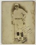 1926 Babe Ruth Signed Photo in His New York Yankee Uniform - Signed on Barnstorming Tour in Iron Mountain, Michigan
