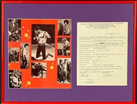 1997 LeRoy Neiman Signed Elvis Presley "Blue Suede Shoes" Poster (BAS) Created for Memphis "Blues Ball" Charity Event