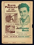 1957 <em>Jailhouse Rock</em> Herald - Starring Elvis Presley