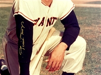 Willie Mays Signed 16x20 Photo (BAS)