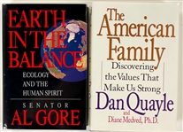 Vice Presidential Signed Book Pair - Al Gore and Dan Quayle (BAS)