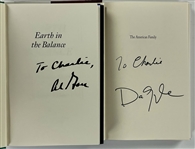 Vice Presidential Signed Book Pair - Al Gore and Dan Quayle (BAS)