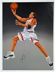 Allen Iverson Philadelphia 76ers Signed 16x20 Poster (BAS)