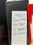 Roger Maris Signed 1967 Cardinals Scorecard Also Signed by Ken Boyer, Ed Kranepool and Del Shannon (BAS)