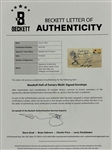 1969 Baseball 100th Anniv. FDC Signed by Joe DiMaggio, Sandy Koufax and four Others (BAS)