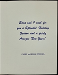 1960's Casey Stengel Signed New York Mets Christmas Card (BAS)