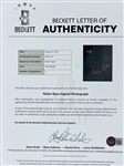 Nolan Ryan Signed 11x14 Photo of his 5,000th Stikeout - Rickey Henderson (BAS)