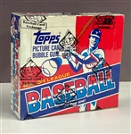 1982 Topps Baseball Cello pack box 