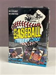 1985 Donruss Leaf Baseball wax pack box 