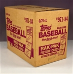 1984 Topps Baseball 6 box Rack Pack Case 