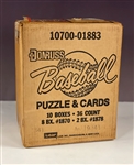 1987 Donruss Baseball 8/2 Wax pack case 8 regular boxes/2 Leaf boxes