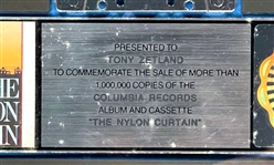 RIAA Platinum Record Award for Billy Joel's LP <em>The Nylon Curtain</em> - Awarded to Tony Zetland