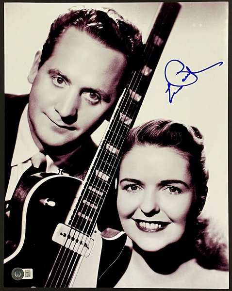 Les Paul Signed 11x14 Photo (BAS)