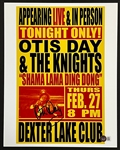 Otis Day (<em>Animal House</em>) Signed Concert Poster for the "Dexter Lake Club" (BAS)
