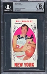 Bill Bradley Signed 1969 Topps #43 Rookie Card (BAS)