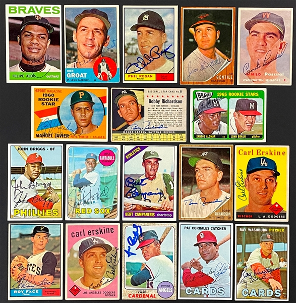 1950s -1960s Signed Baseball Card Collection (400) (BAS)