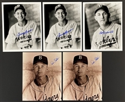 Brooklyn Dodgers Signed 8x10 Photo Collection (17)(BAS)