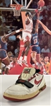Michael Jordan Signed Game Worn 1988 Nike "Air Alpha Force" Shoe - With Video of Jordan Awarding and Signing the Shoe (BAS)