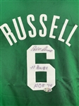 Bill Russell Signed Boston Celtics #6 Jersey - 11 Rings HOF 74(BAS)