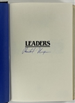 Richard Nixon Signed Book <em>Leaders</em>