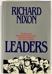 Richard Nixon Signed Book <em>Leaders</em>
