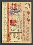 George Brunet Signed 1958 Topps Card #139 (BAS)