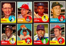 1963 Topps Signed Card Collection (75) (BAS)