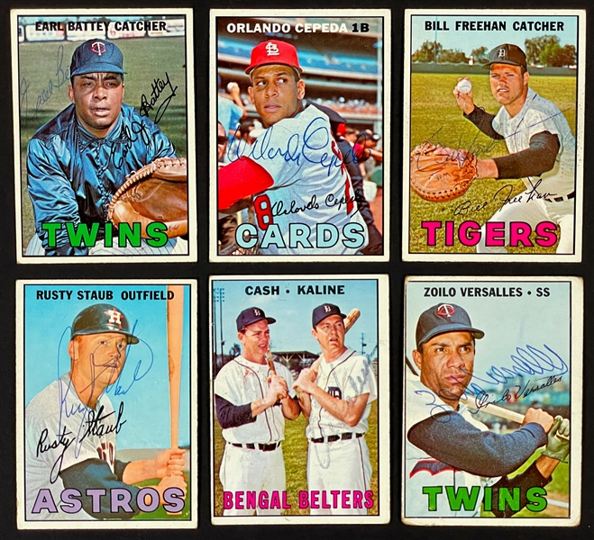 1967 Topps Signed Card Collection (53) (BAS)