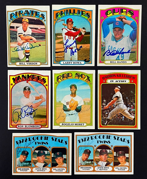 1972 Topps Signed Card Collection (35) (BAS)