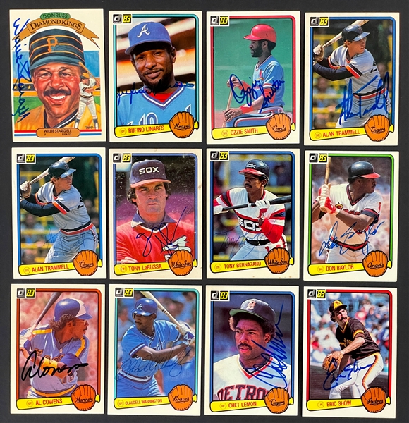 1983 Donruss Signed Card Collection (151) (BAS)